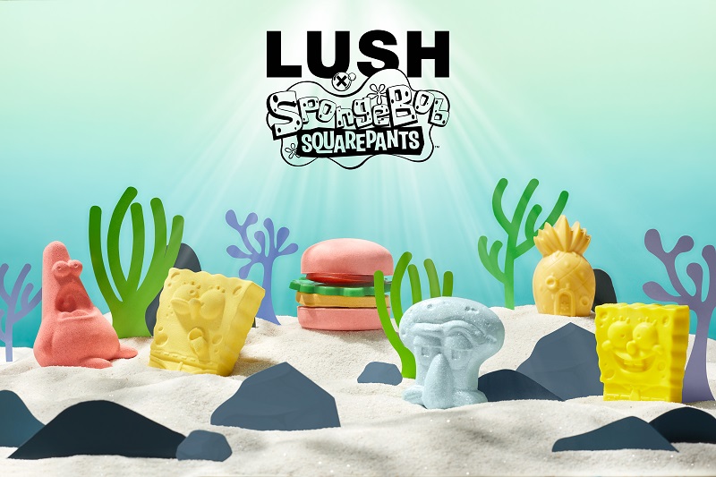 Lush's spongebob squarepants range