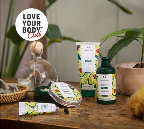 body shop avocado products